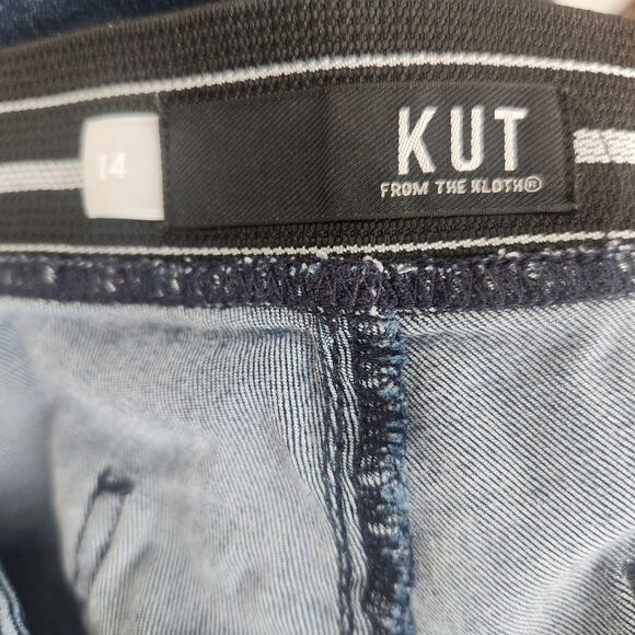 Kut From The Kloth Pullon Stretch Jegging/Jeans-14-Dark Wash-Hi Rise-Comfort-Y2K - Picture 9 of 10
